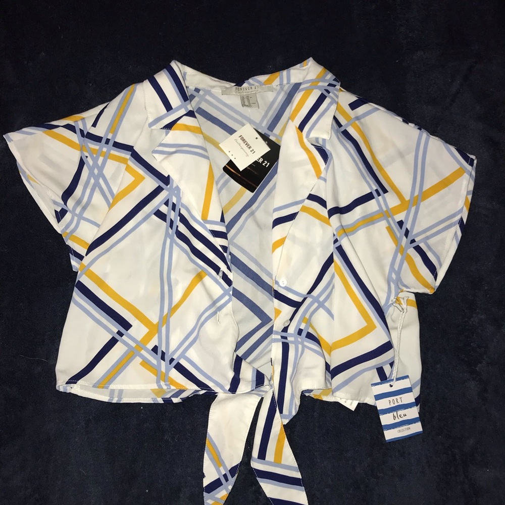NWT forever 21 tie up shirt
